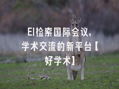 EI检索国际会议，学术交流的新平台【好学术】