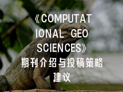 《COMPUTATIONAL GEOSCIENCES》期刊介绍与投稿策略建议