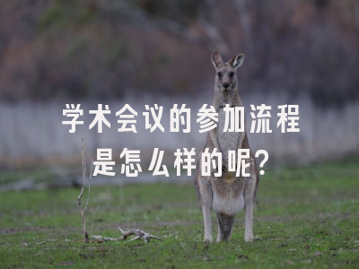 学术会议的参加流程是怎么样的呢？