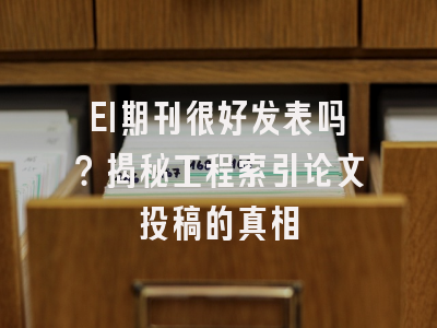 EI期刊很好发表吗？揭秘工程索引论文投稿的真相