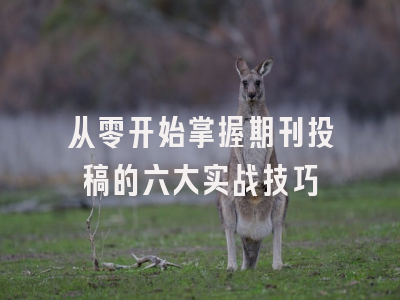 从零开始掌握期刊投稿的六大实战技巧