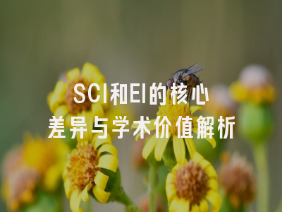 SCI和EI的核心差异与学术价值解析