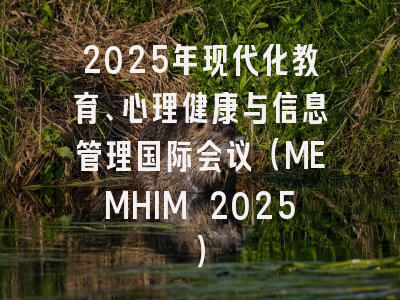 2025年现代化教育、心理健康与信息管理国际会议（MEMHIM 2025）