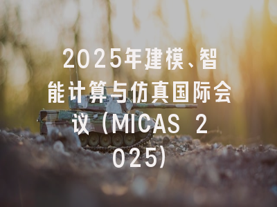 2025年建模、智能计算与仿真国际会议（MICAS 2025）