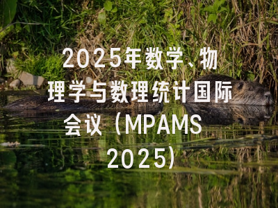 2025年数学、物理学与数理统计国际会议（MPAMS 2025）