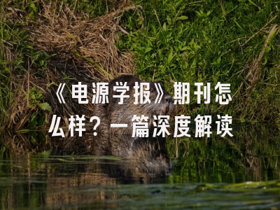 《电源学报》期刊怎么样？一篇深度解读