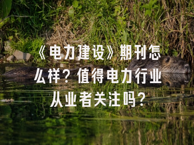 《电力建设》期刊怎么样？值得电力行业从业者关注吗？