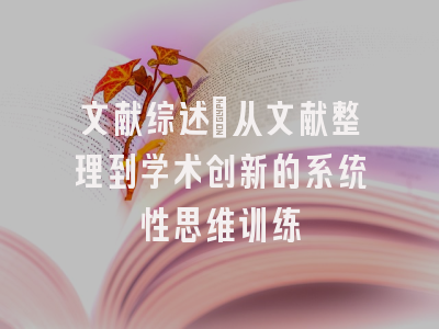 文献综述：从文献整理到学术创新的系统性思维训练