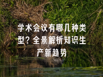 学术会议有哪几种类型？全景解析知识生产新趋势