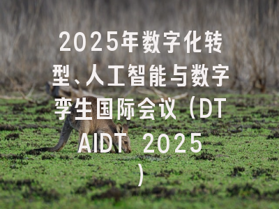 2025年数字化转型、人工智能与数字孪生国际会议（DTAIDT 2025）