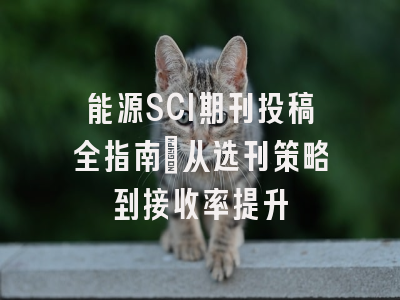 能源SCI期刊投稿全指南：从选刊策略到接收率提升