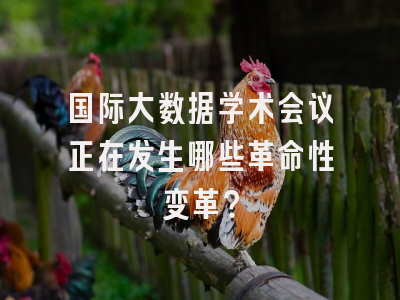 国际大数据学术会议正在发生哪些革命性变革？