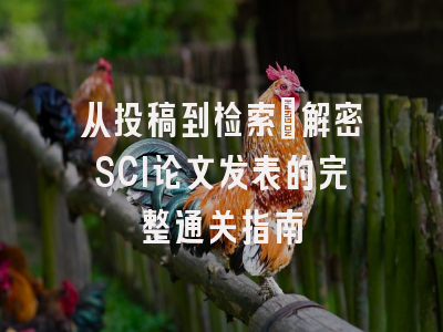 从投稿到检索：解密SCI论文发表的完整通关指南