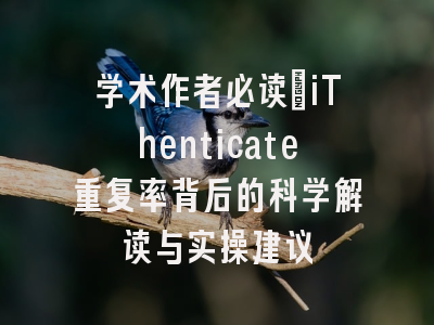 学术作者必读：iThenticate重复率背后的科学解读与实操建议