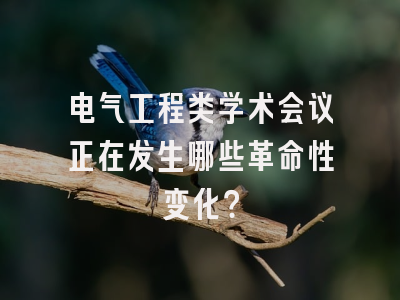 电气工程类学术会议正在发生哪些革命性变化？