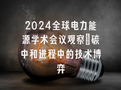 2024全球电力能源学术会议观察：碳中和进程中的技术博弈