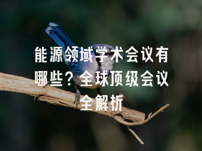 能源领域学术会议有哪些？全球顶级会议全解析