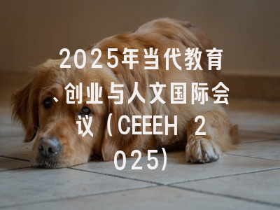 2025年当代教育、创业与人文国际会议（CEEEH 2025）