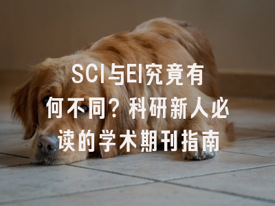 SCI与EI究竟有何不同？科研新人必读的学术期刊指南