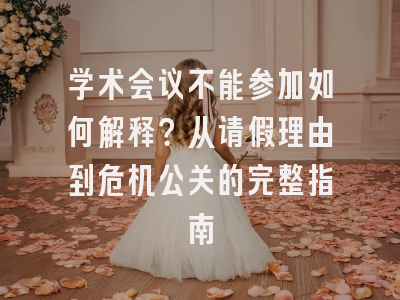 学术会议不能参加如何解释？从请假理由到危机公关的完整指南