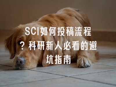SCI如何投稿流程？科研新人必看的避坑指南