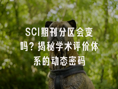 SCI期刊分区会变吗？揭秘学术评价体系的动态密码