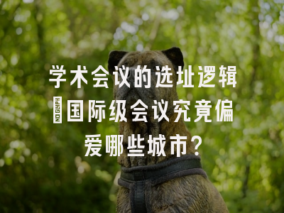 学术会议的选址逻辑：国际级会议究竟偏爱哪些城市？