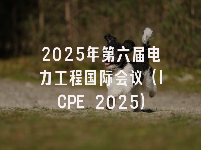 2025年第六届电力工程国际会议（ICPE 2025）