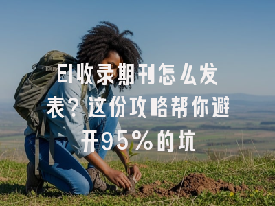EI收录期刊怎么发表？这份攻略帮你避开95%的坑