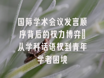国际学术会议发言顺序背后的权力博弈：从学科话语权到青年学者困境
