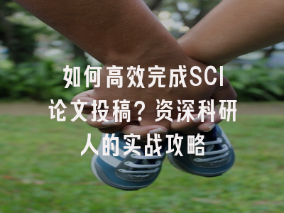 如何高效完成SCI论文投稿？资深科研人的实战攻略