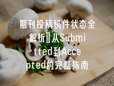 期刊投稿稿件状态全解析：从Submitted到Accepted的完整指南