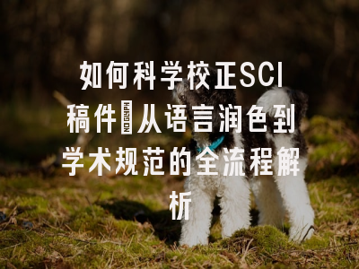 如何科学校正SCI稿件：从语言润色到学术规范的全流程解析