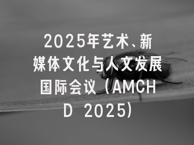 2025年艺术、新媒体文化与人文发展国际会议（AMCHD 2025）