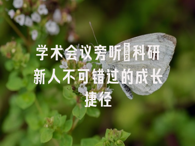 学术会议旁听：科研新人不可错过的成长捷径