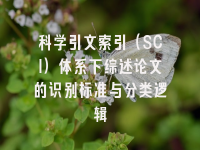 科学引文索引（SCI）体系下综述论文的识别标准与分类逻辑