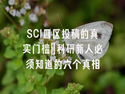 SCI四区投稿的真实门槛：科研新人必须知道的六个真相