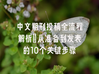 中文期刊投稿全流程解析：从准备到发表的10个关键步骤