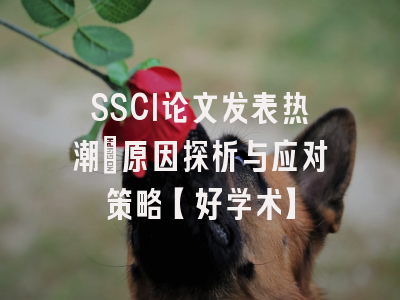 SSCI论文发表热潮:原因探析与应对策略【好学术】