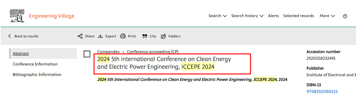 第六届清洁能源与电力工程国际学术会议（ICCEPE 2025）