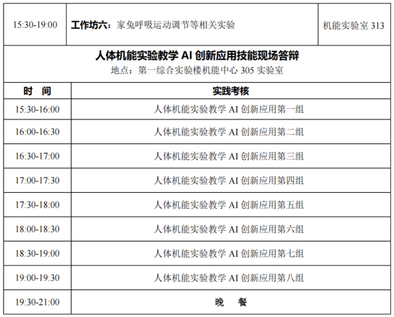 第十一届全国机能实验教学研讨会