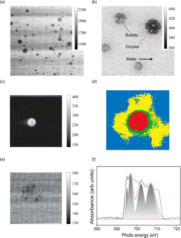 研究实现全氟碳微液滴中软X射线触发纳米级相变的原位观测