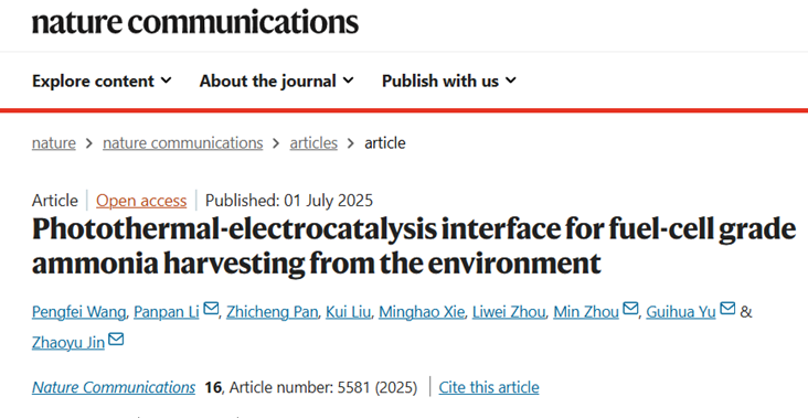 电子科技大学基础院晋兆宇研究员团队在Nature Communications发表多场耦合电化学界面研究新进展