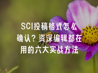 SCI投稿格式怎么确认？资深编辑都在用的六大实战方法