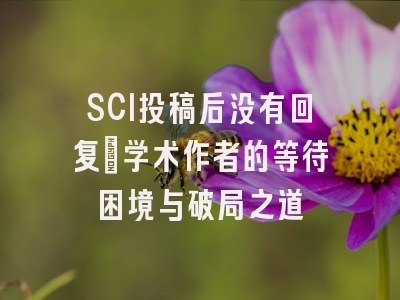 SCI投稿后没有回复：学术作者的等待困境与破局之道