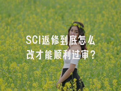SCI返修到底怎么改才能顺利过审？