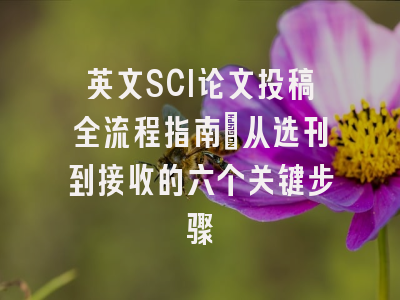 英文SCI论文投稿全流程指南：从选刊到接收的六个关键步骤