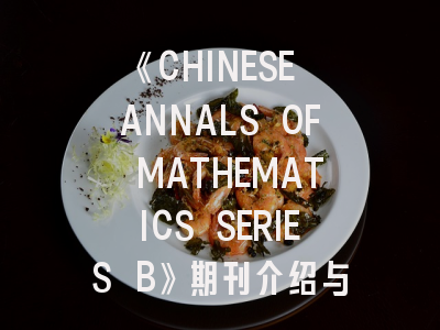 《CHINESE ANNALS OF MATHEMATICS SERIES B》期刊介绍与投稿策略建议