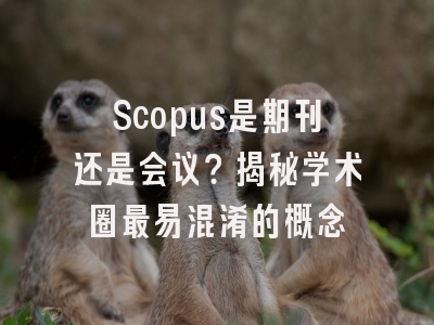 Scopus是期刊还是会议？揭秘学术圈最易混淆的概念