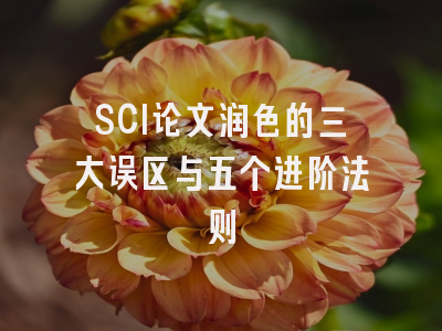 SCI论文润色的三大误区与五个进阶法则